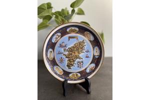 Vintage decoratief bord uit Rhodos
