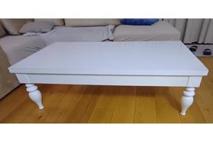 Nette salon tafel en eettafel met 6 bijpassende luxe stoelen