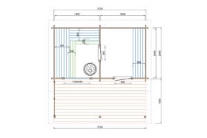 Saunahuis Jakobstad 40 mm