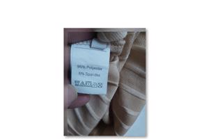 Stretchy beige jurk met split XXL