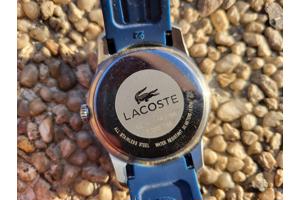 Lacoste heren quartz horloge met siliconen blauwe band