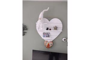 Houten hart met plankjes