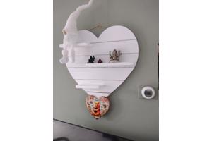 Houten hart met plankjes