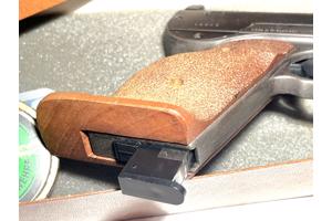 match pistool, wedstrijdpistool met magazijntje