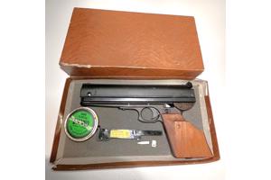 match pistool, wedstrijdpistool met magazijntje