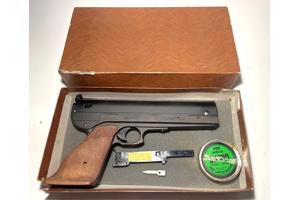 match pistool, wedstrijdpistool met magazijntje