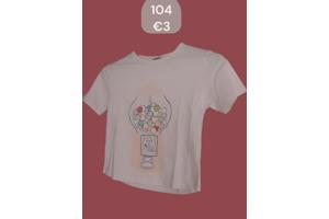 Glo-Story t-shirt snoepmachine roze 104