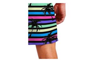 Zwembroek - short meerkleurig met palmbomen L