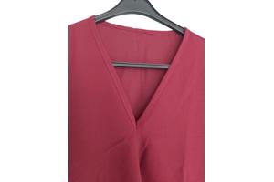 Luchtig mouwloos \shirt bordeaux rood M