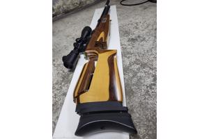 Pcp Steyr match 5.5 mm links met RWS kijker 6x40  , demper e