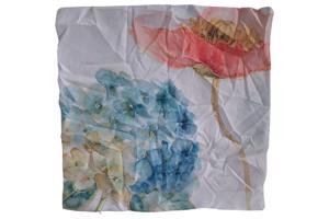 Set van 4 kussenhoezen pastel bloemen print 40x40cm