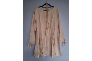 Beige jurk maat L - Zo goed als nieuw!