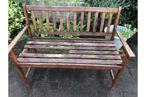 houten tuin bank