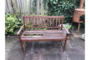 houten tuin bank