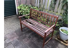 houten tuin bank