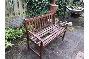 houten tuin bank