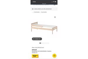 IKEA sniglar Peuterbed incl lattenbodem en matras