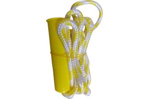 Fun toys springtouw geel lengte 2.20M