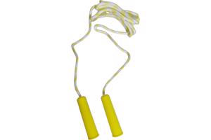 Fun toys springtouw geel lengte 2.20M