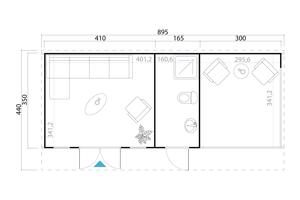 NIEUW Modern tuinhuis Sicily 2