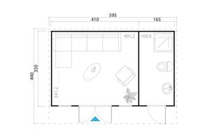NIEUW Modern tuinhuis Sicily 2