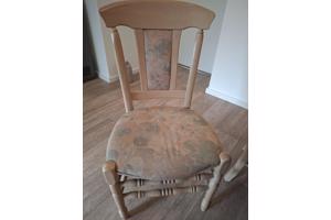 Eettafel+6 stoelen en salontafel