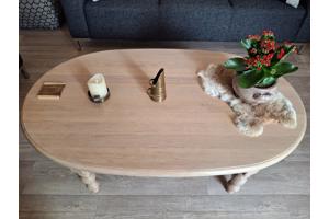 Eettafel+6 stoelen en salontafel
