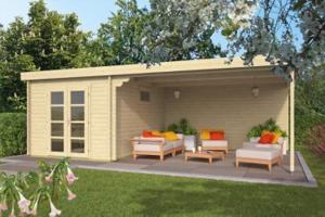 Blokhut - Tuinhuis Gunnar | 44 mm | vuren onbehandeld