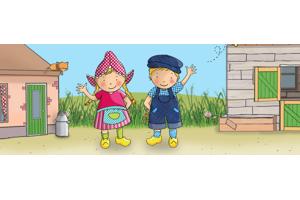 Jumbo stickers Fien Teun bakboek spaaractie 10 eurocent P.st