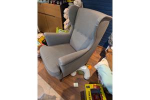 Ikea Strandmon Armstoel grijs