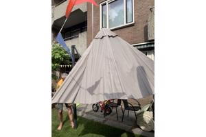 Parasol met vaste voet