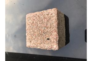 10x10cm terras stenen tegeltjes 35 m2. Klein, vierkant, rood