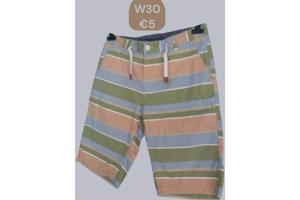 Ature korte broek oranje groen W30/46