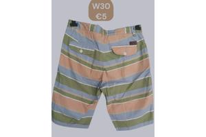 Ature korte broek oranje groen W30/46