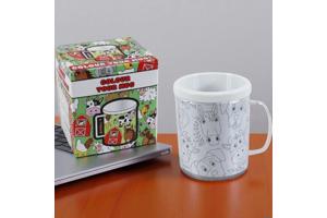 kleur je eigen beker - boerderij dieren - met 3 tekeningen