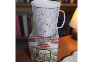 kleur je eigen beker - boerderij dieren - met 3 tekeningen