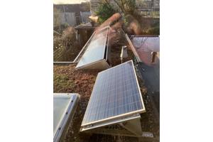 6 Zonnepanelen 2012 incl.frame en kabels