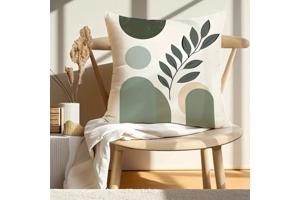 Set van 4 kussenhoezen bohemian groen roze 45x45cm