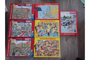 Legpuzzels 1000 stukjes Ravensburger en De Puzzelman