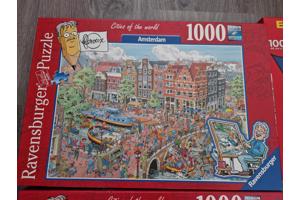 Legpuzzels 1000 stukjes Ravensburger en De Puzzelman