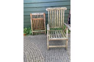 Houten tuinstoelen