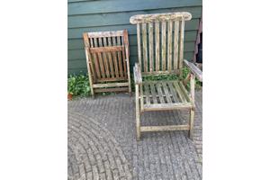 Houten tuinstoelen
