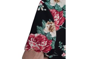 Stretchy T-shirt bloemen print L