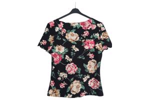 Stretchy T-shirt bloemen print L