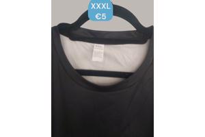 Heren t-shirt blauw overlopend XXXL