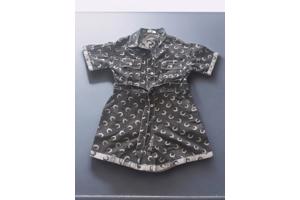 White Icy spijker playsuit maantjes zwart grijs L/40