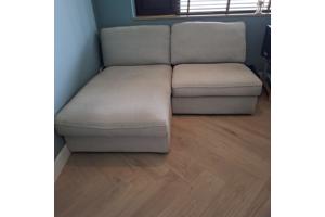 2 zitsbank met chaise longue
