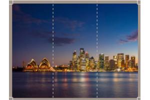 Fotobehang Sydney panaroma  Skyline nacht