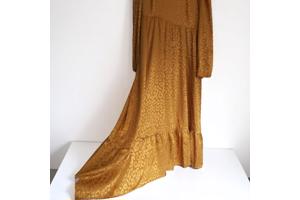 Oranje panterprint jurk XL