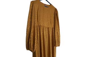 Oranje panterprint jurk XL